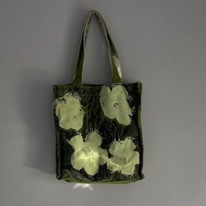 Loop | Andy Warhol Floral Green Tote Bag